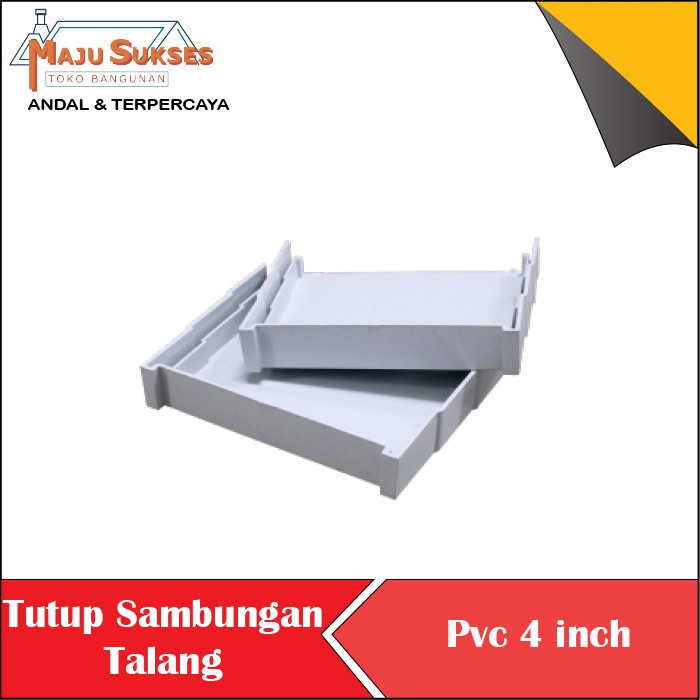 Tutup dan sambungan talang pvc 4 inch