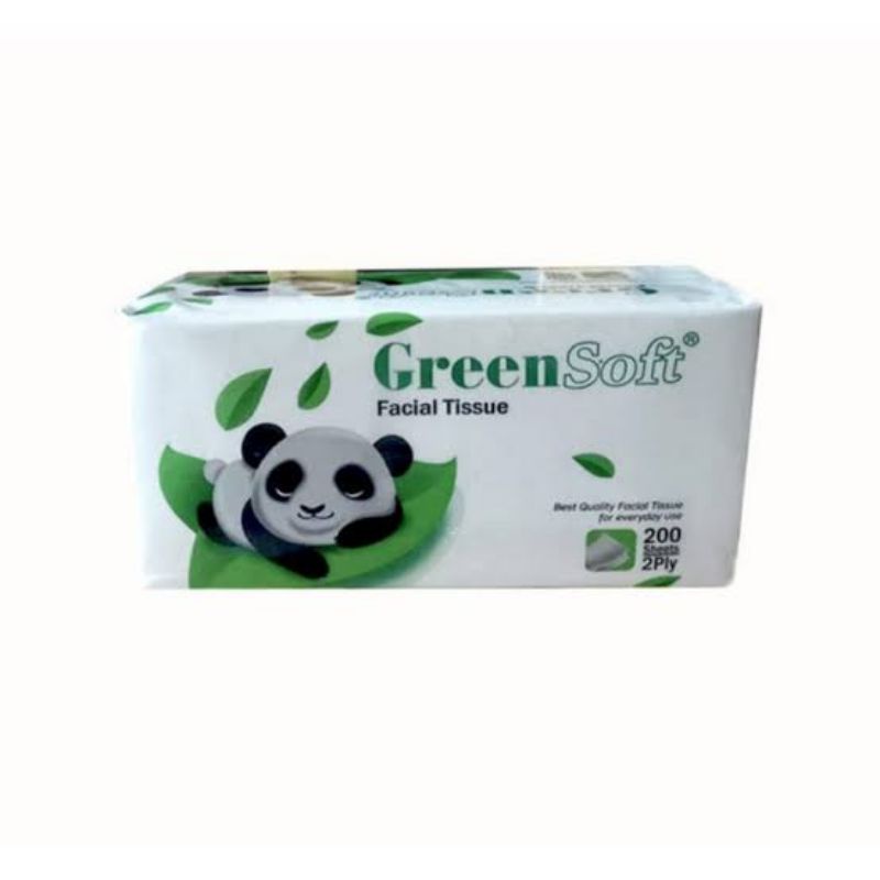 Tissue Facial Green Soft Panda 200 sheets