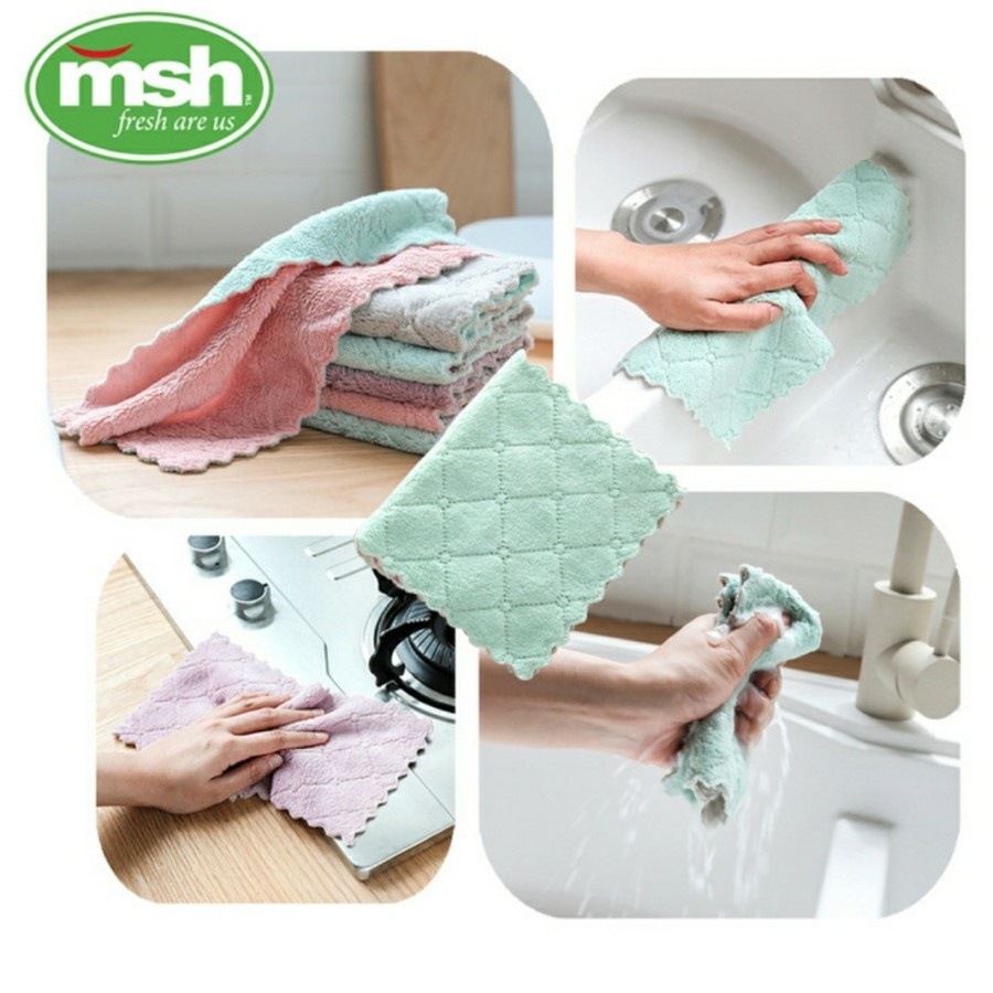 KAIN LAP ANTI MINYAK 27X16 - KAIN LAP MICROFIBER ANTI MINYAK 25X25 SERBAGUNA - FA