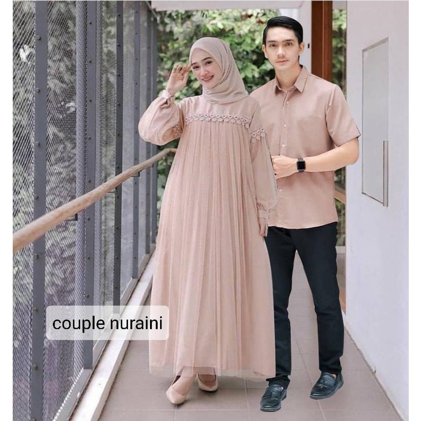 XC - Maxi Nuraini / Couple Nuraini / Maxi ZOYA / Dress Maxi Tile / Gamis Muslim Terbaru