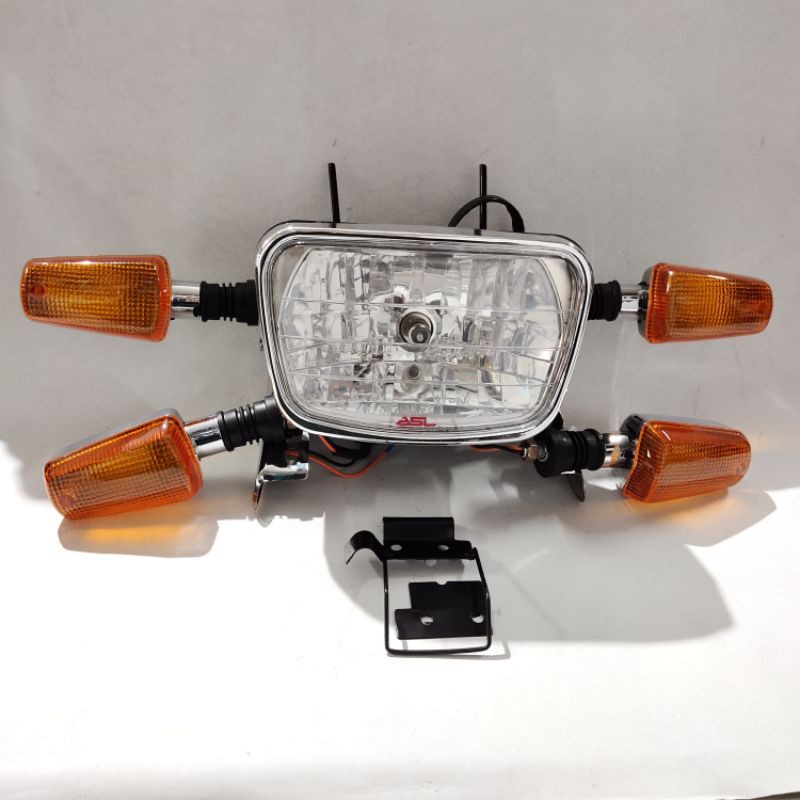 reflektor lampu depan RX king Breket lampu dan lampu sen 2 set RX king