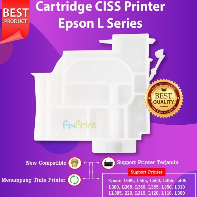 Kualitas terbaik] Cartridge CISS Infus Epson L355 L360 L365 Printer L380 L385 L405 L455