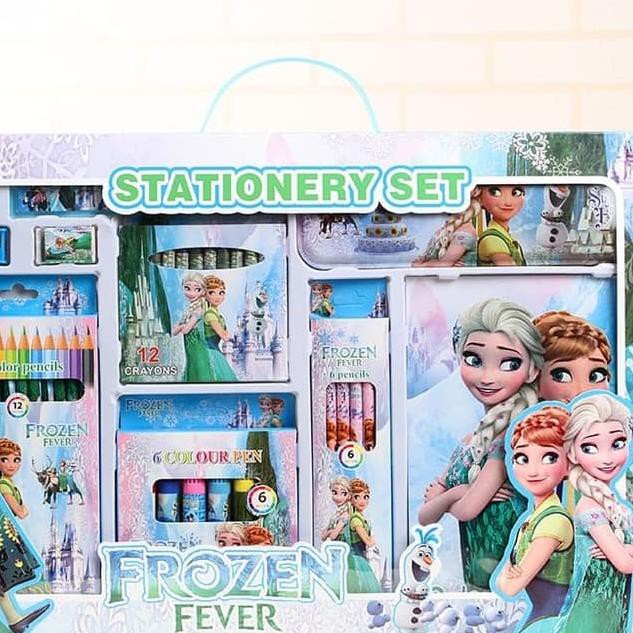 

~ NEW STOCK! Stationary set goody bag ultah kado natal mickey mouse frozen doraemon