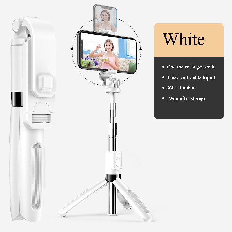 Tripod 3in1 Tongsis Bluetooth Selfie Stick Tripod Tomsis with Remote Shutter Bluetooth Selfie Stick