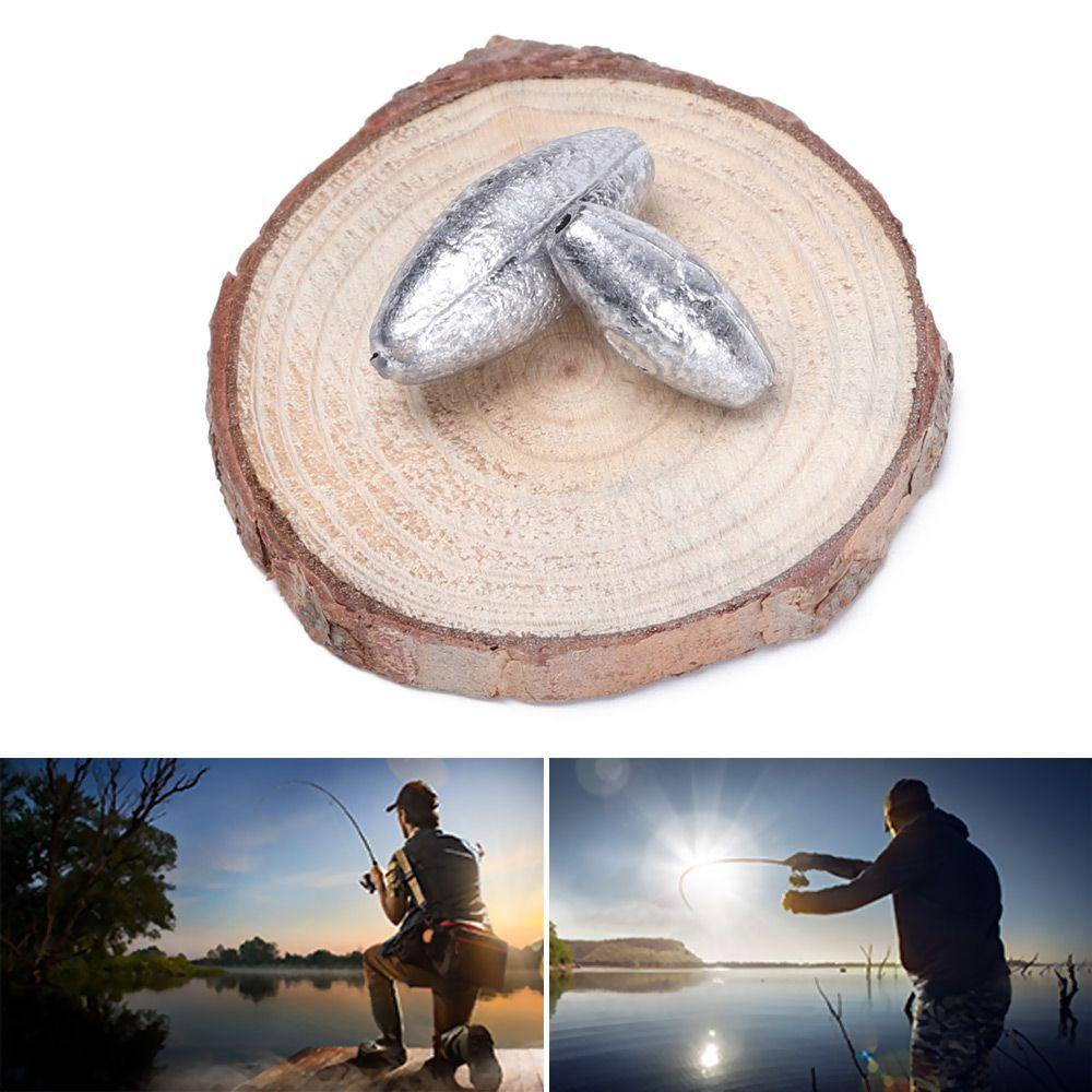 Chookyy 5pcs 3g /5g /8g /10g /15g /20g/30g /40g Memancing Timbal Jatuh Kualitas Tinggi Tambahan Pemberat Garis Sinker Sinker