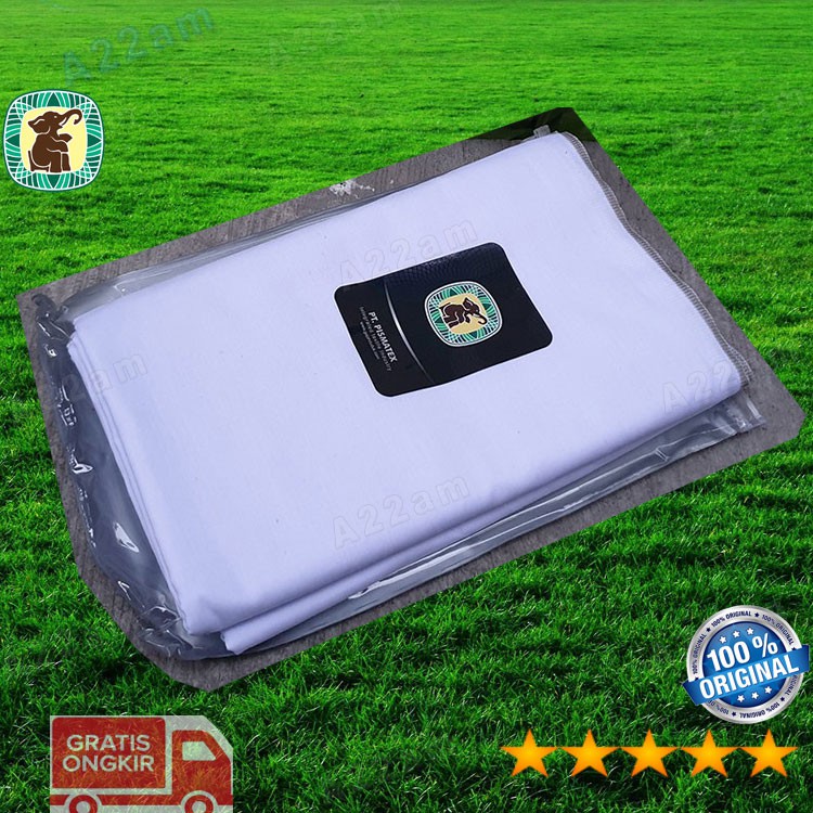 Kain Sarung Tenun G24-14 Putih Dewasa Original Polos Gajah Duduk