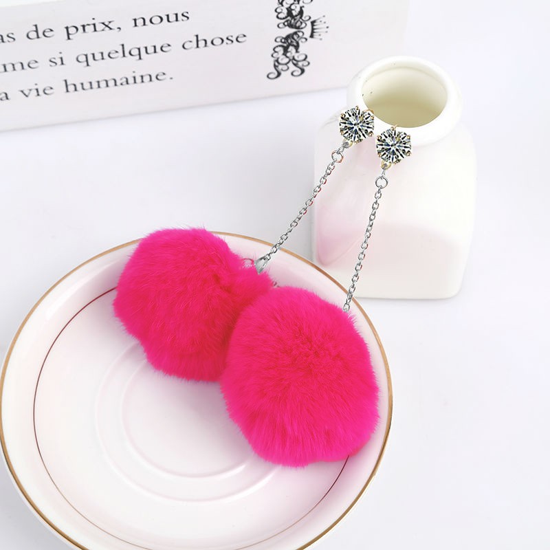 Anting Pompom Stud Diamond Diameter 3 cm  Miss  90