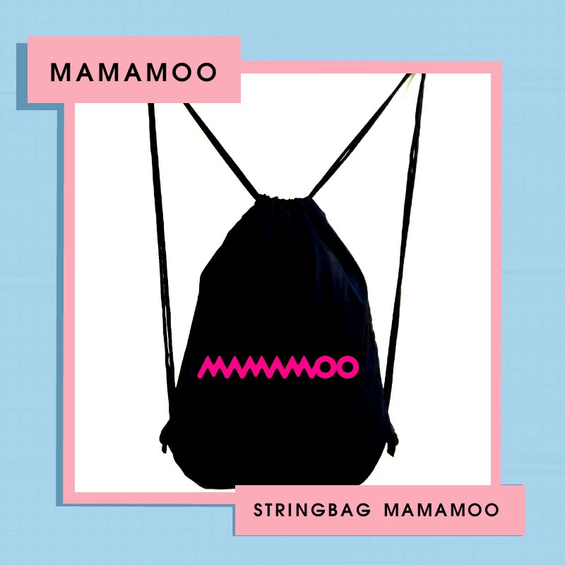 STRING BAG TAS RANSEL SERUT SABLON MAMAMOO |  (limited edition) bisa bayar di tempat