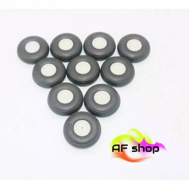 Roda Karet Elastis Tinggi untuk RC Pesawat Fixed-Wing