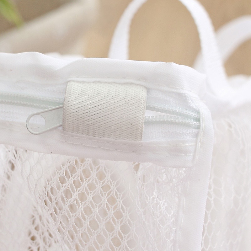 Kantong Mesin Cuci Laundry Shoes Washing Mesh Bag - 62319 - White