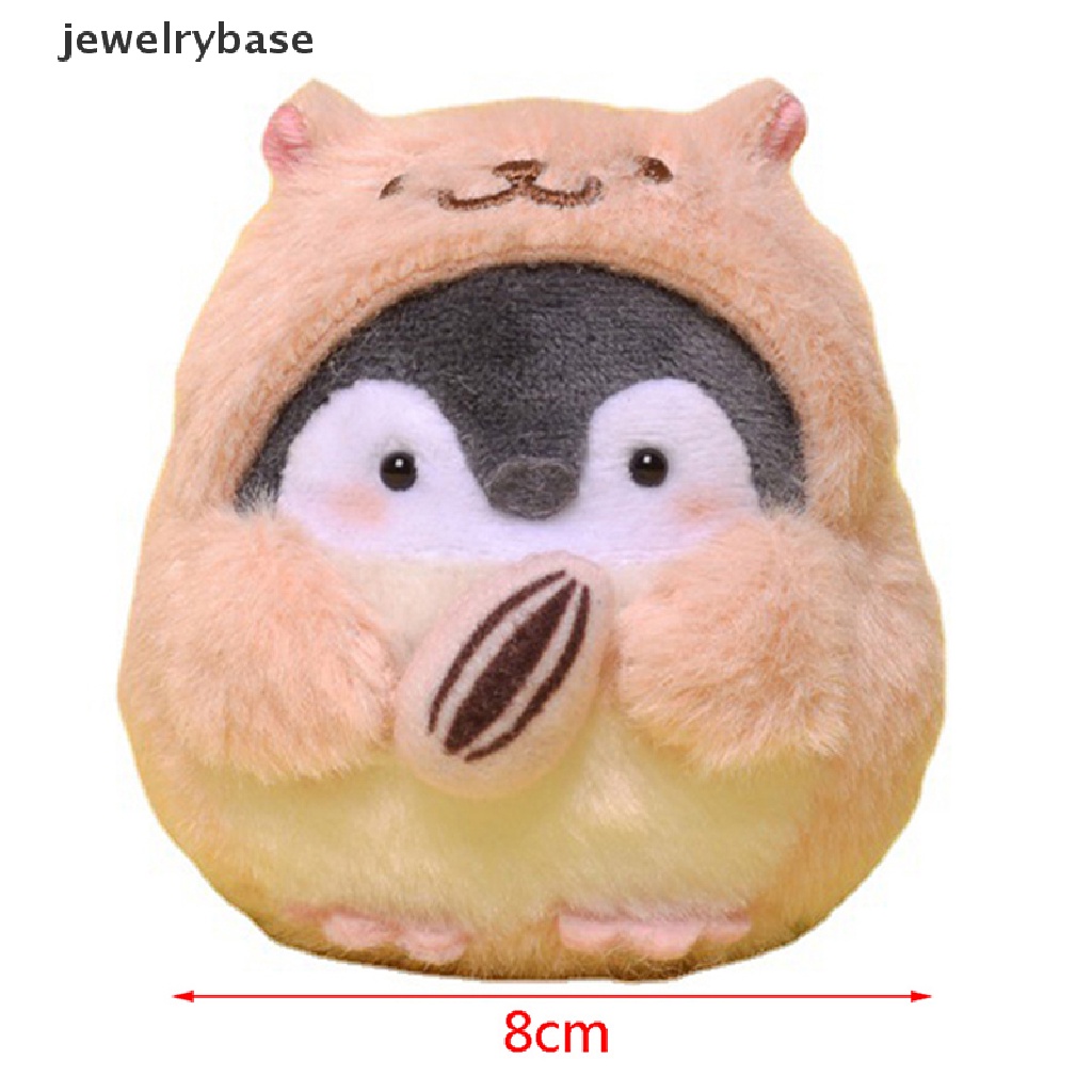 (jewelrybase) Gantungan Kunci Boneka Plush Bentuk Penguin / Hamster Untuk Aksesoris Tas