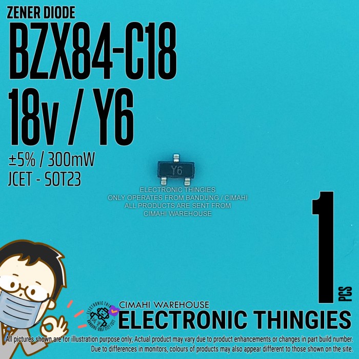 Jual BZX84C18 SOT23 JCET ZENER Y6 18V 5 DIODE DIODA SMD Shopee
