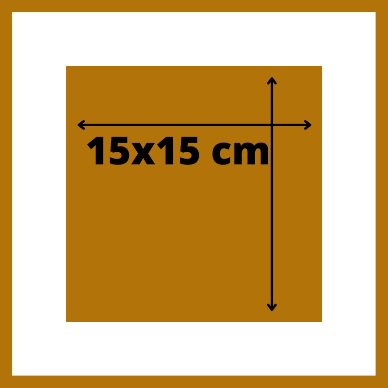 Cermin Aesthetic (CERMIN ASLI UK.15X15) Cermin Full Body Cermin Dinding Tempel Dekorasi Dinding-15X15CM