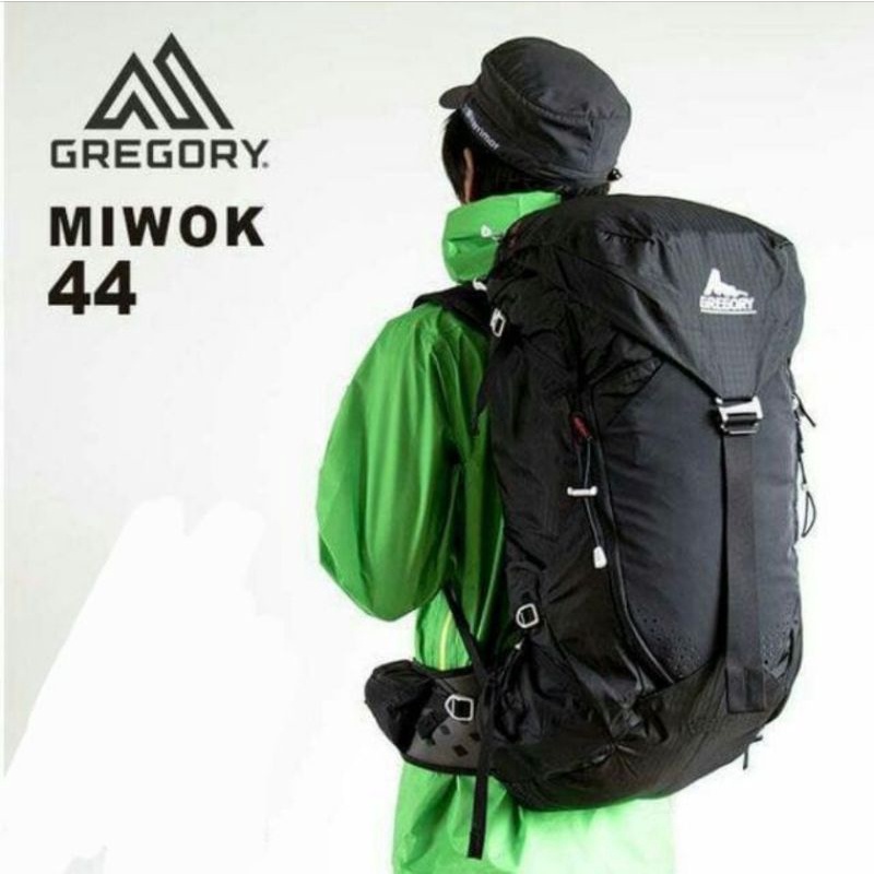 CARRIER GREGORY MIWOK 44 LITER CARRIER INTERNASIONAL TAS GUNUNG PENDAKI HIKING CAMPING OUTDOOR ADVEN