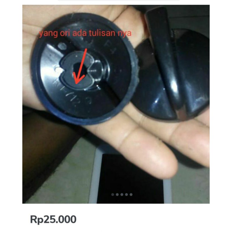 Knop Rinnai Tornado original 712 bgx 602 bgx Spare part kompor Rinnai Original