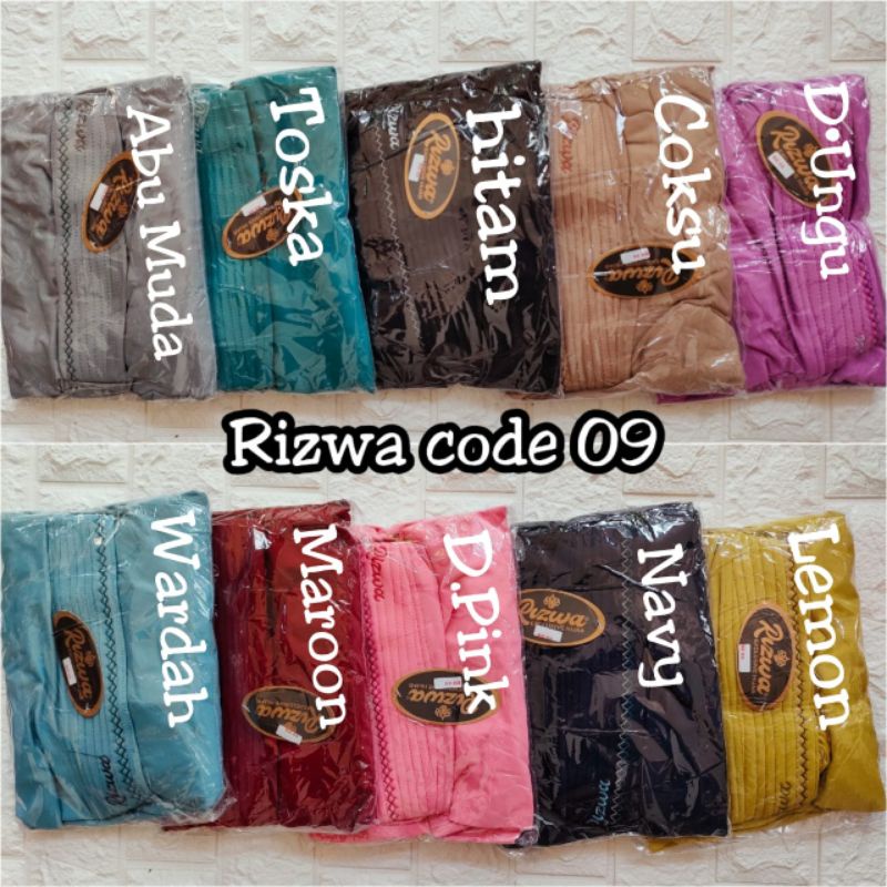 [Rizwa 09Basya 05] PLISKET PICOT••kerudung instan hijab instan