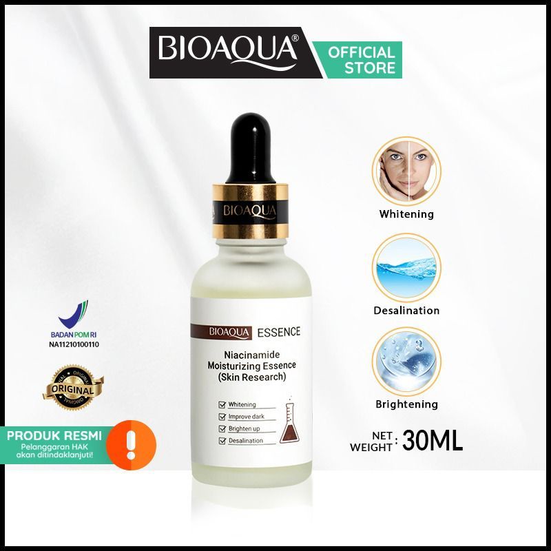 [COD] Bioaqua Serum Wajah Membantu Mengatasi Masalah Kulit Sensitif Berjerawat Komedo Flek Hitam Essence Niacinamide 30ml BPOM