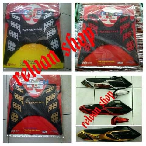 CUSTOM MOTOR karpet tameng knalpot 2tone vario 150 125 new LED MURAH new