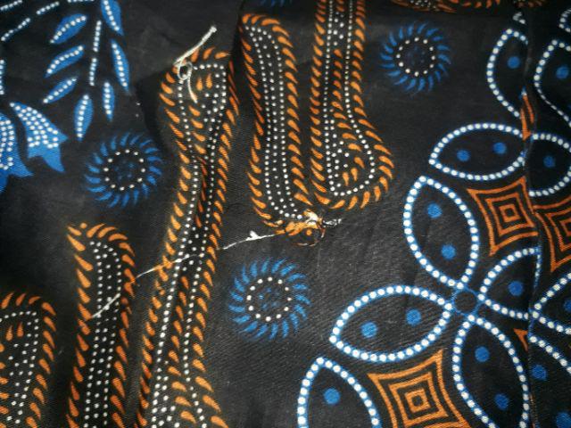 Asifa Batik Hrb026 Kenongo Kemeja Tosca Pendek Pekalongan Padi M L Xl Sogan Tulis Halus Kemeja Batik