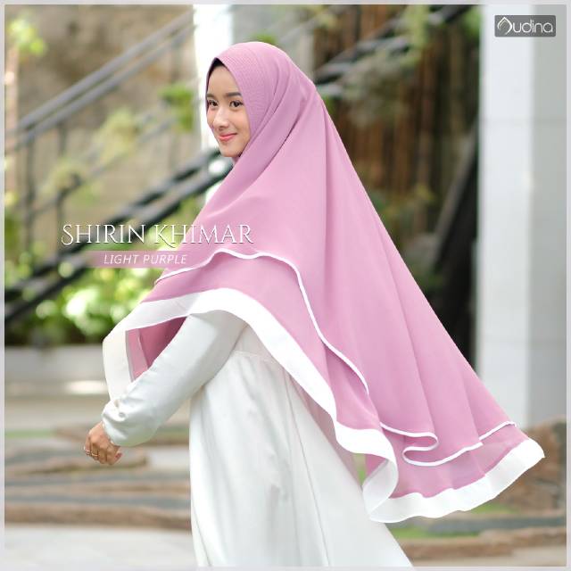 Audina hijab shirin Khimar polos