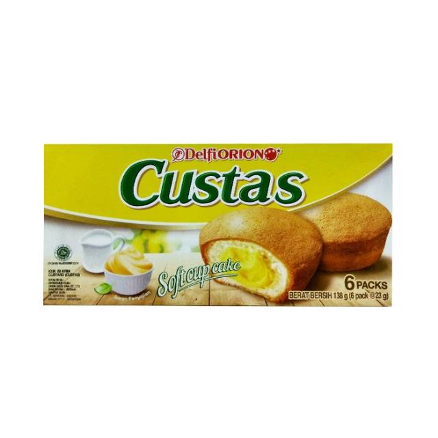 Delfi Orion Custas Soft Cup Cake isi 6 Pack/138 gr