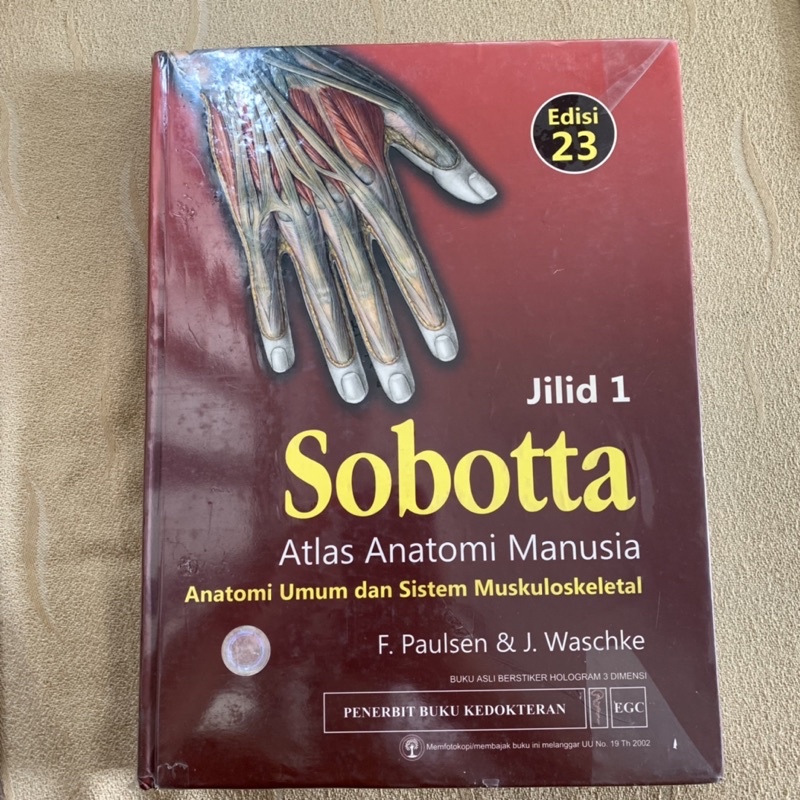 SOBOTTA EDISI 23 JILID 1 JILID 2 ATLAS BUKU SOBOTTA ANATOMI