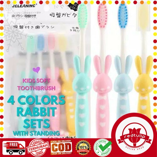 ( 1 Pcs  ) Sikat Gigi Anak Karakter Lucu Rabbit And Bear (