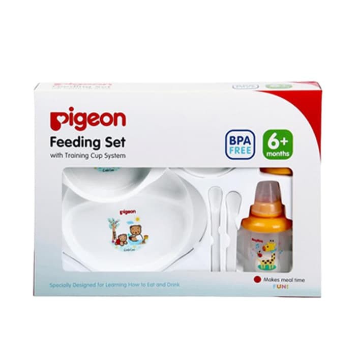 GIFT SET BAYI Pigeon Feeding Set with Training Cup / Piring bayi