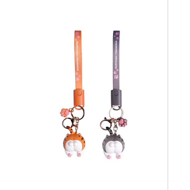 ACC Market88 Lanyard Keychain Data Cable 3in1 / Cable Data iphone micro gantungan kunci