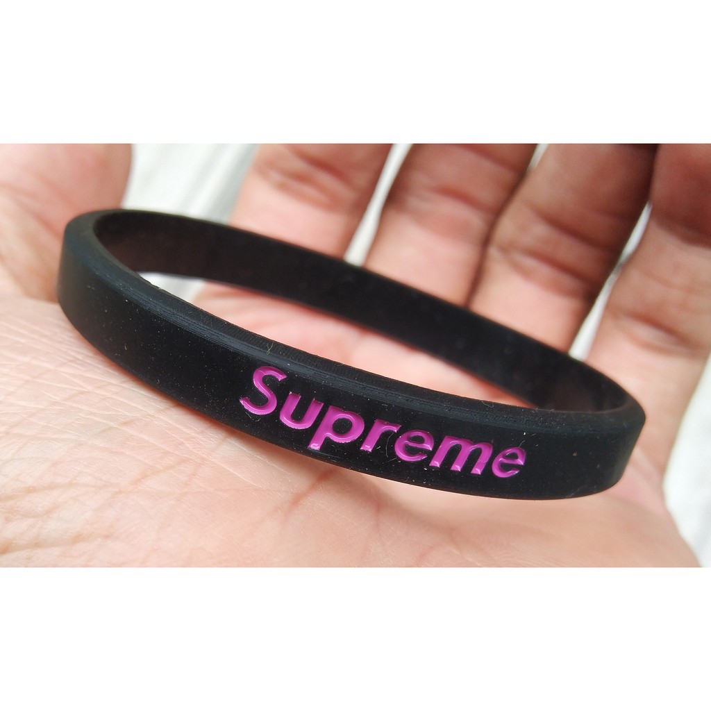 BRACELET SUPREME GELANG TANGAN PRIA ORIGINAL SUP H L PINK