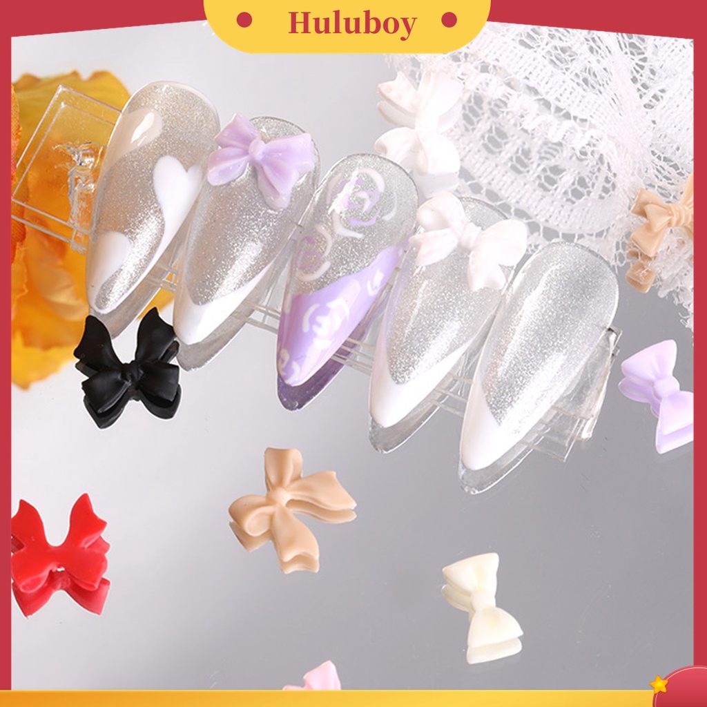 Huluboy Huluboy♡ Ornamen Pita 3D Bahan Resin Untuk Dekorasi Nail Art Charms