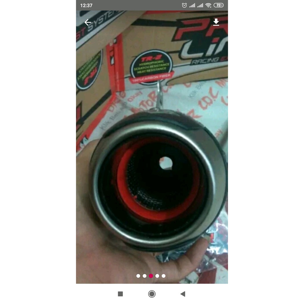 SELENCER ONLY KNALPOT PROLINER CARBON KARBON ASLI ORIGINA bac 88
