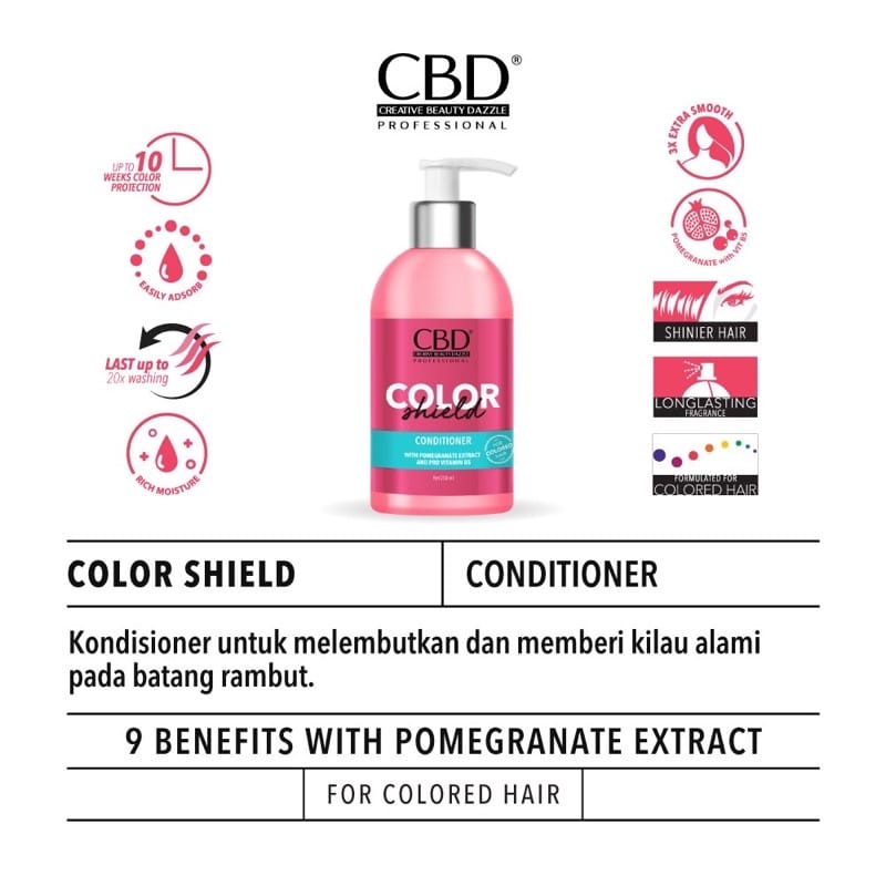 CBD HAIR MASK SHAMPO CONDITIONER COLOR SHIELD PERAWATAN RAMBUT HAIR