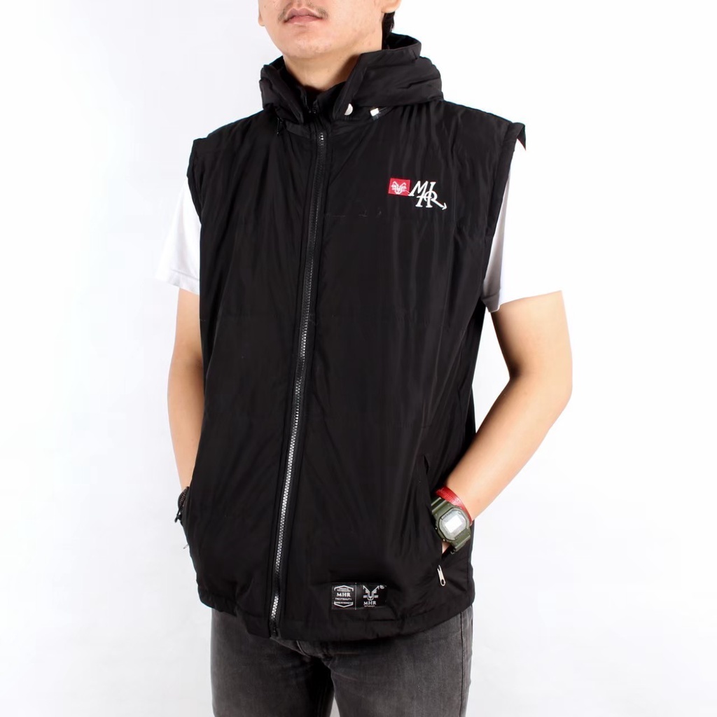JWRSTR-ROMPI VEST MHR ORIGINAL rompi pria keren terbaru / rompi tebal anti angin / jaket rompi pria 