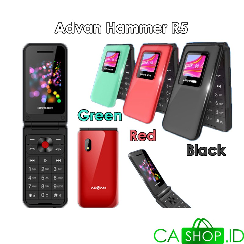 Advan Hammer R5 - HP Lipat / Flip Phone - New Original Garansi Resmi