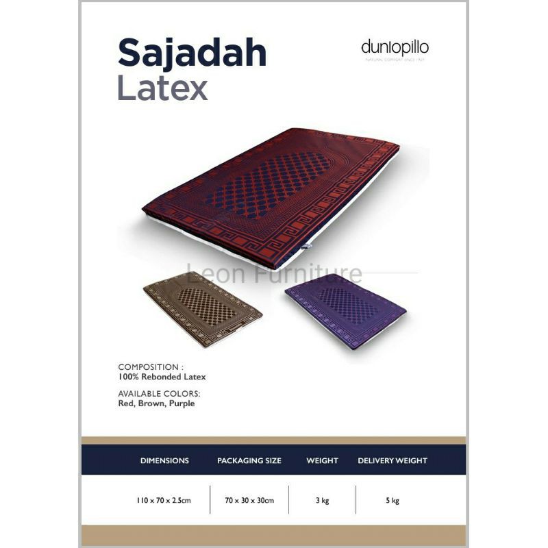 Sajadah Latex dunlopillo