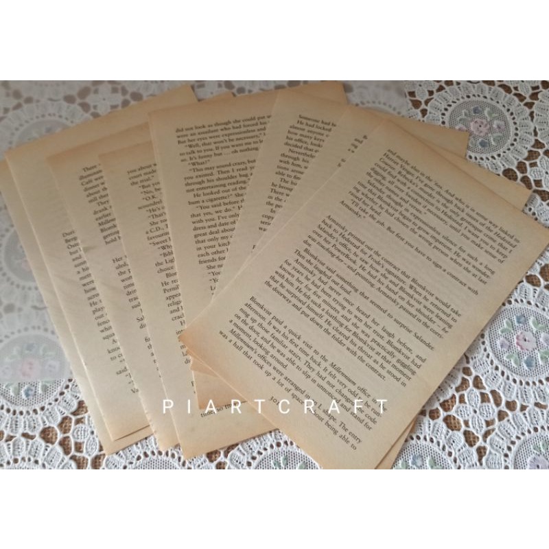 

Vintage old paper journal (text inggris) - isi 15 lembar - DIY Scrapbook / journal / diary