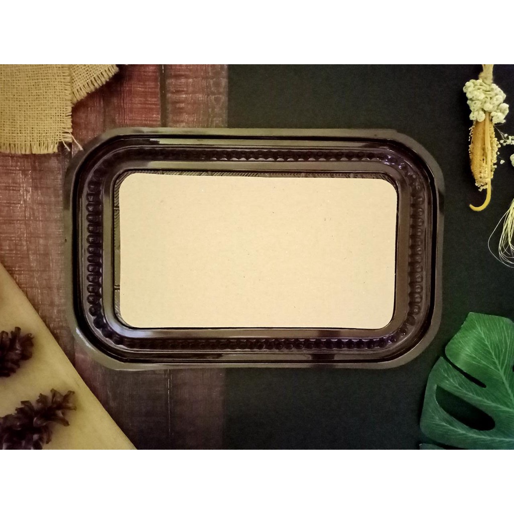 NAMPAN KUE/MIKA NAMPAN/TRAY KUE/NAMPAN PLASTIK/NAMPAN SUSHI ISI 10 PCS TERMURAH UK. Sedang