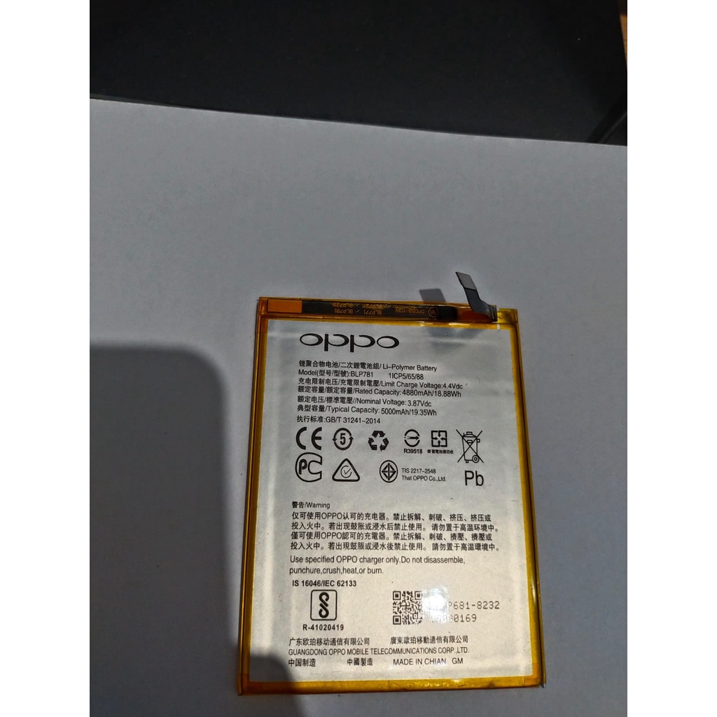 Baterai Oppo Original 100% Packing Import Batre Battery Oppo/REALME