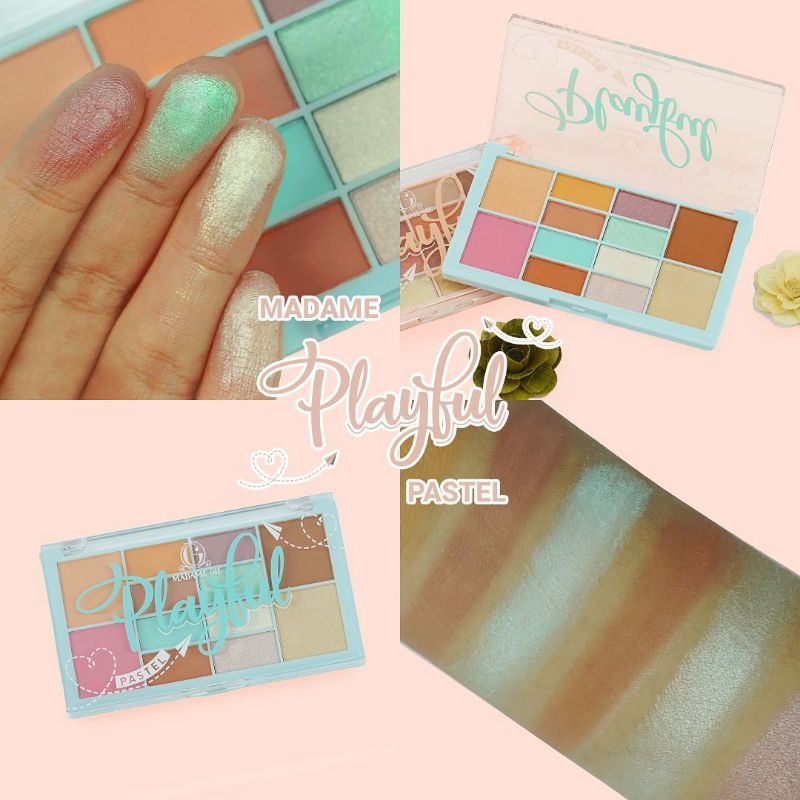 MADAME GIE PLAYFUL PASTEL FACE PALETTE 15.2GR