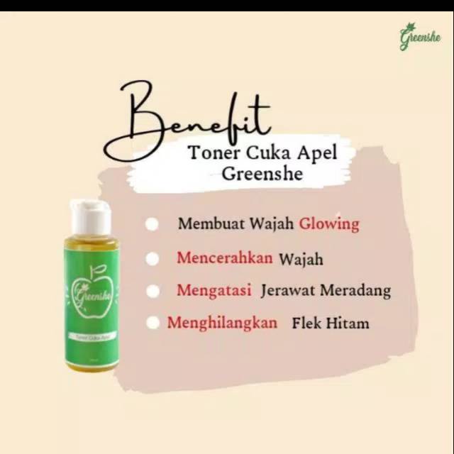 Toner Cuka Apel Greenshe BPOM MUI Halal
