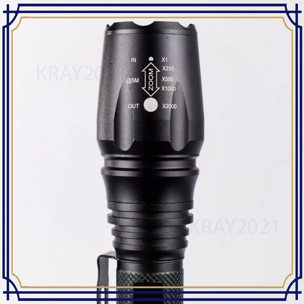 TaffLED Senter LED Flashlight Cree XM-L T6 3800 Lumens - E27