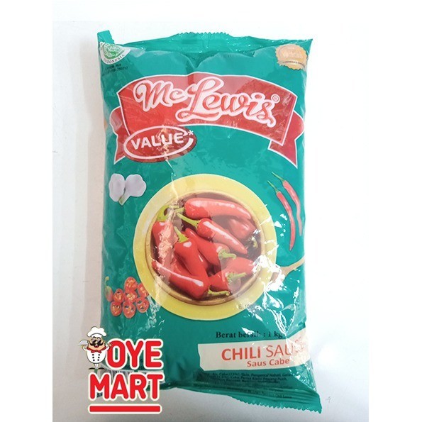 

Order Langsung MCLEWIS CHILI SAUCE 1KG SAUS SAMBAL HARGA EKONOMIS Terlaris