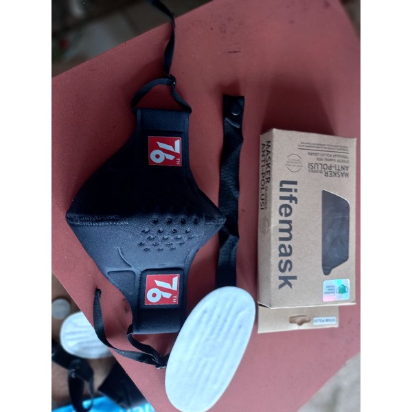 MASKER HUT RI 76 MODEL TOMO LIFE MASK KOTAK COKLAT