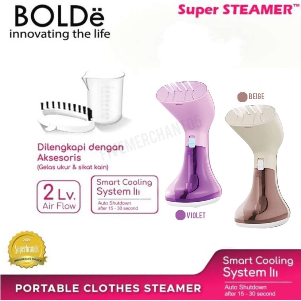 Setrika Uap Bolde Super Steamer Laviola Gosokan Tangan Uap Steam Bolde Steaming Iron Laviola Bolde