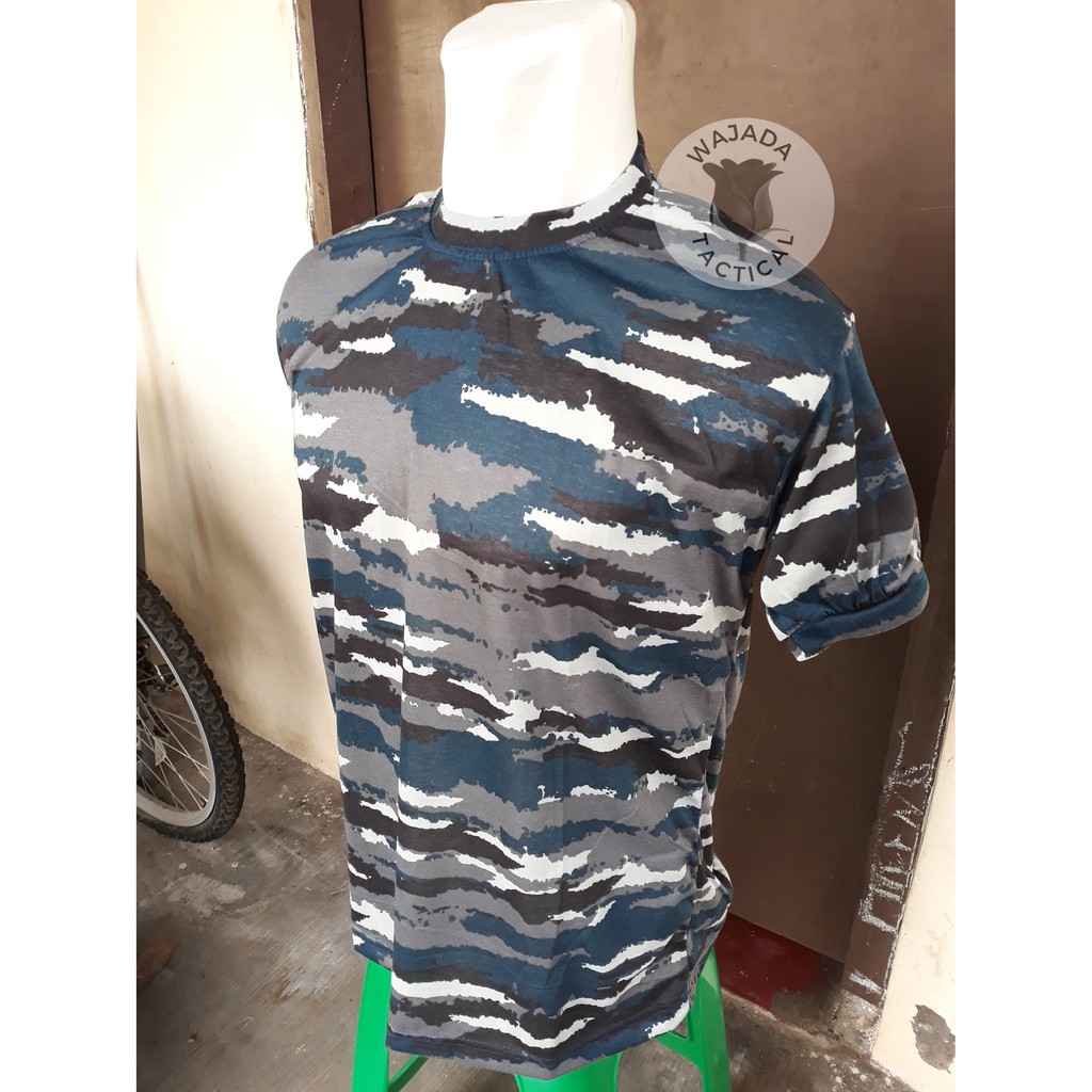 Kaos Pendek Loreng Kapal Kaos Oblong Loreng Marinir TNI AL