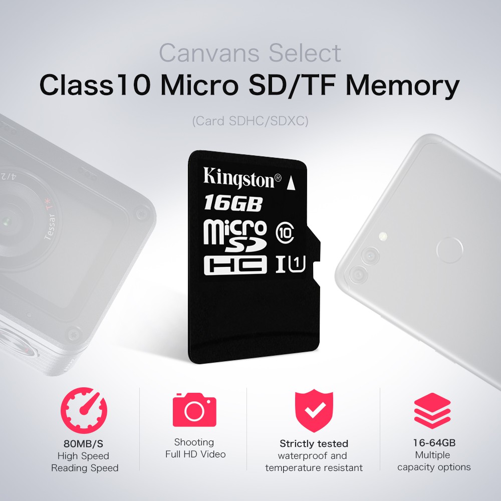 Kingston Micro SD Card 128GB 256GB Class 10 SDHC SDXC TF Card