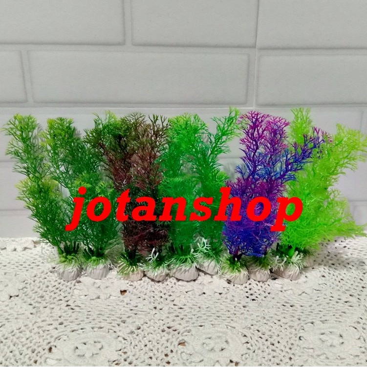 Tanaman Kembang KD 20cm medium pohon hiasan plastik sintetis aksesoris aquarium aquascape