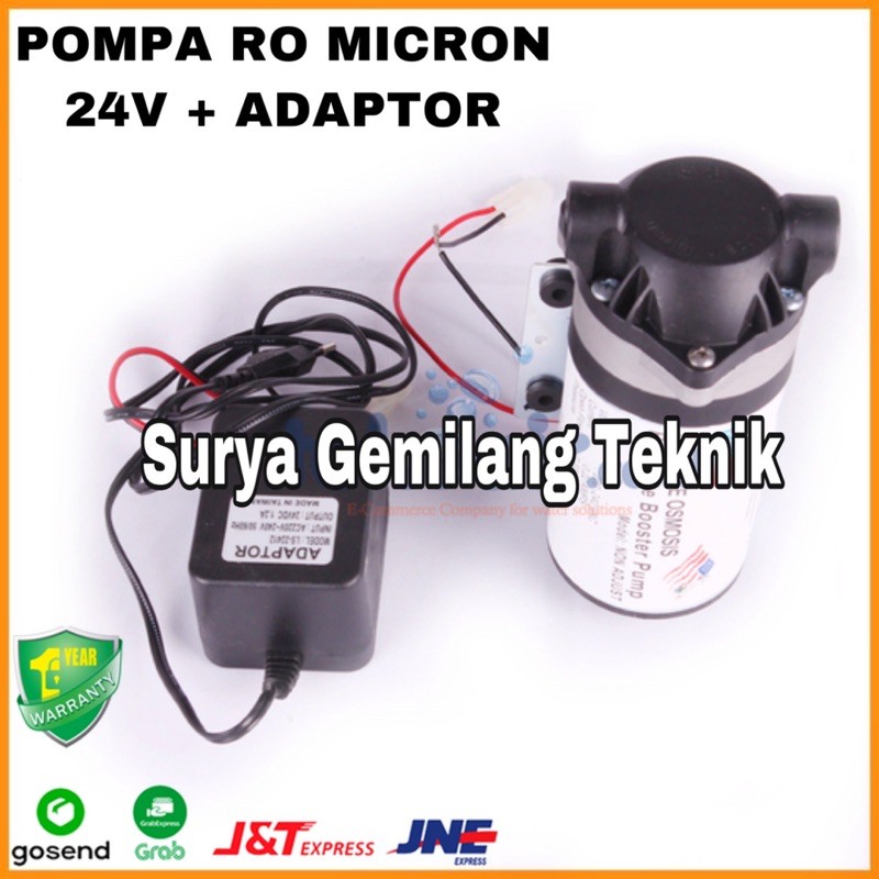 Pompa RO 24Volt Micron Pompa Booster Reverse Osmosis