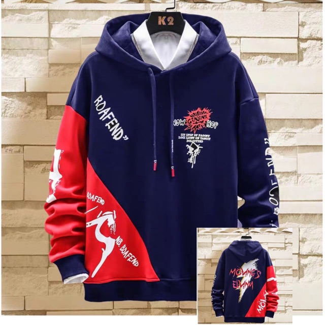 SWEATER HOODIE COWOK HODIE PRIA MOTIF ROAFEND FASHION PREMIUM